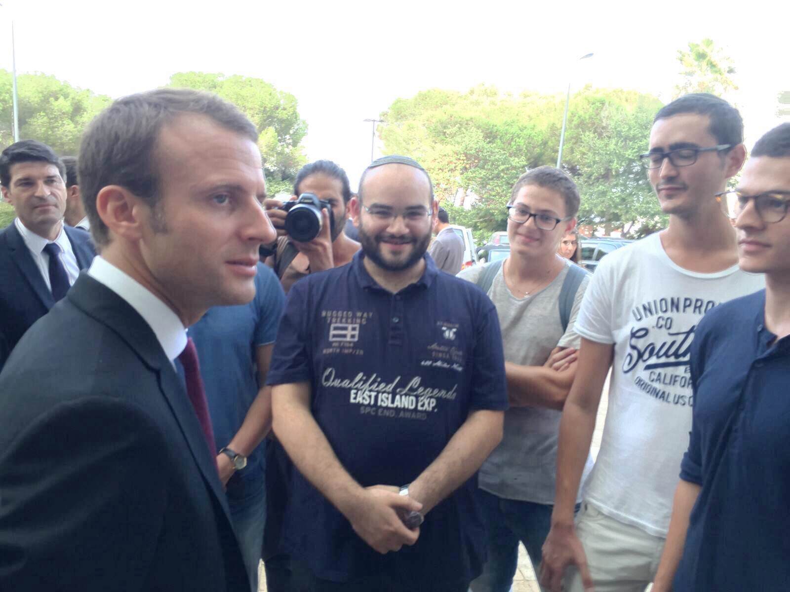 Les secrets de la visite de M Macron au Technion dévoilés par Jordan, ex de Prépa Technion